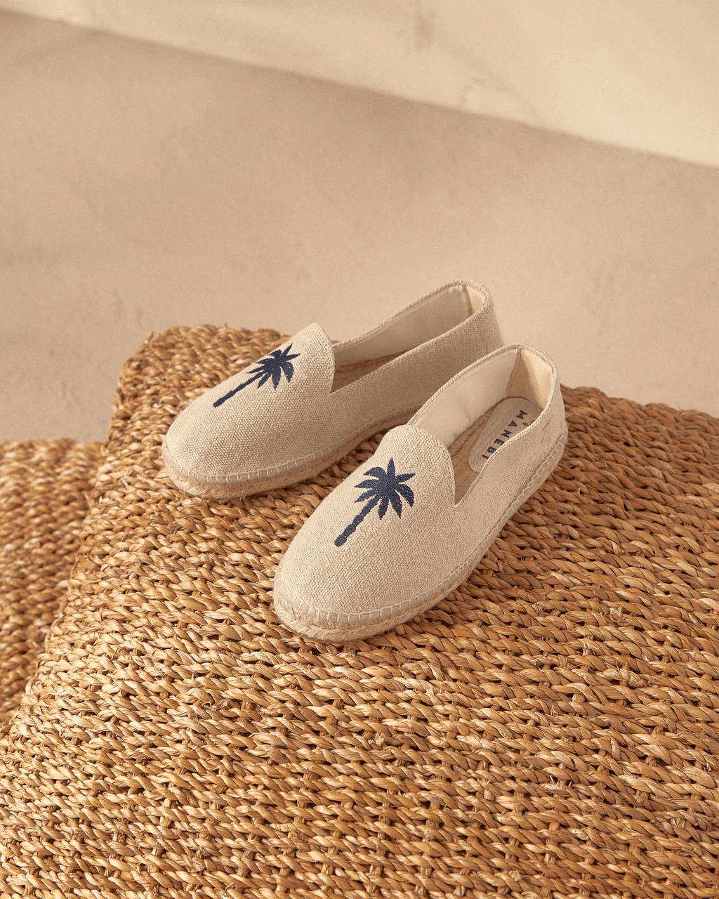 Palm espadrille product study.