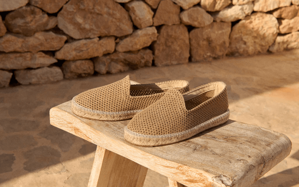 Woven espadrille product study.