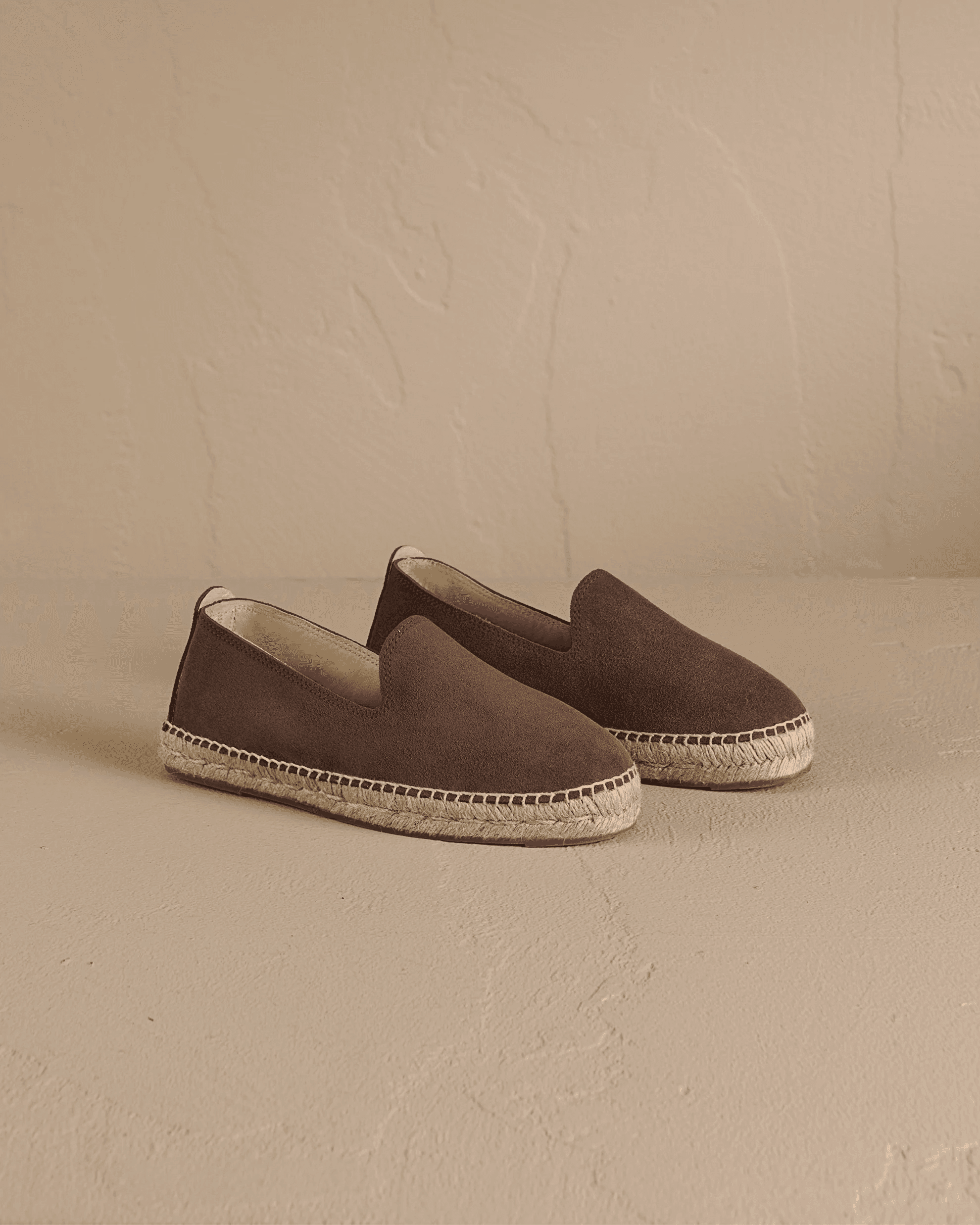 Cocoa espadrille product study.